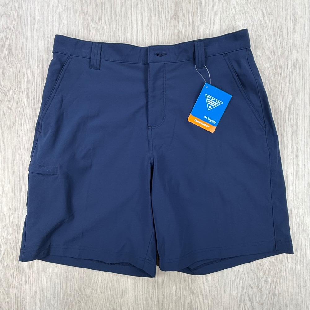 Shorts Columbia Mens 32 Navy Blue PFG Blood and Guts III Fishing FM4602